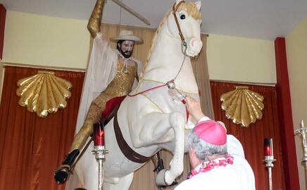 Entregan imagen de Santiago Apóstol en Izúcar de Matamoros