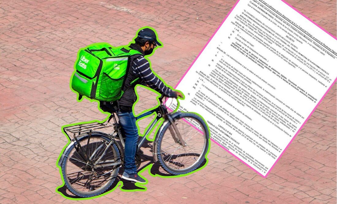 Ya entró en vigor reforma laboral de repartidores de app | Foto: Especial