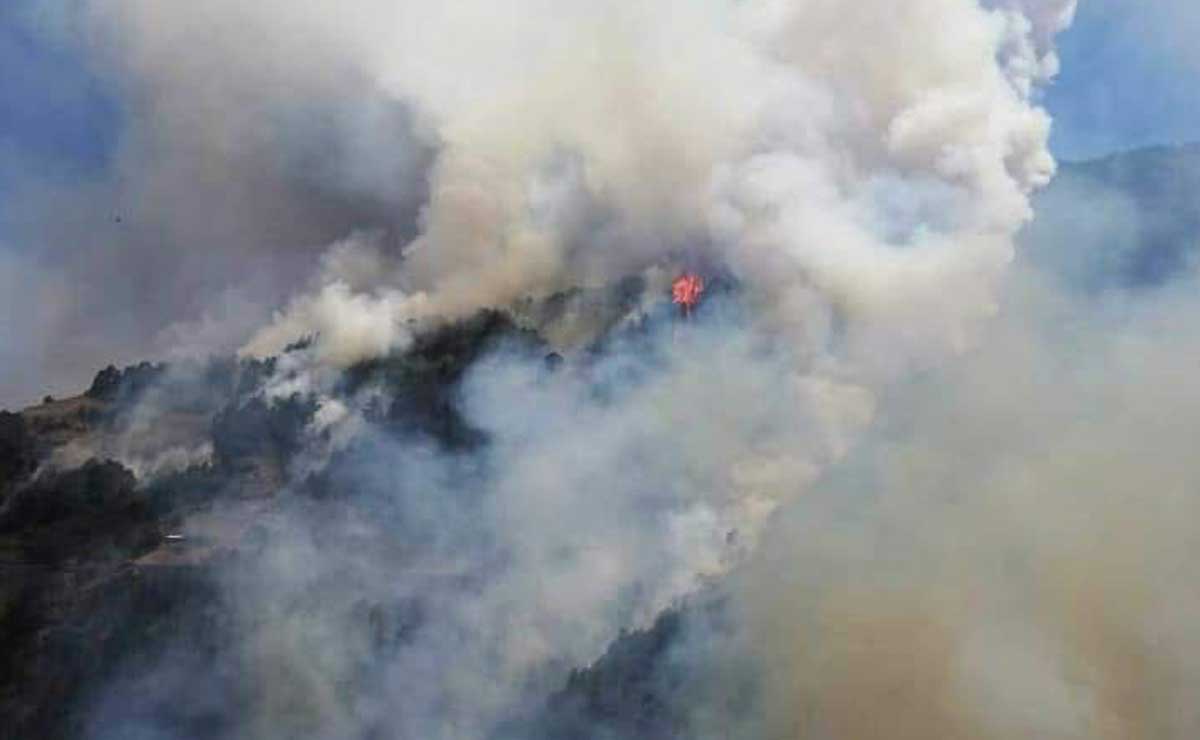 Incendio forestal en Tetela de Ocampo está fuera de control, reportan pobladores