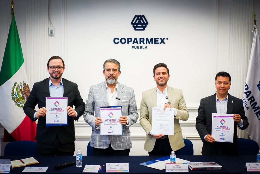 Tony Gali participó en foro de Coparmex Puebla / Foto: Especial