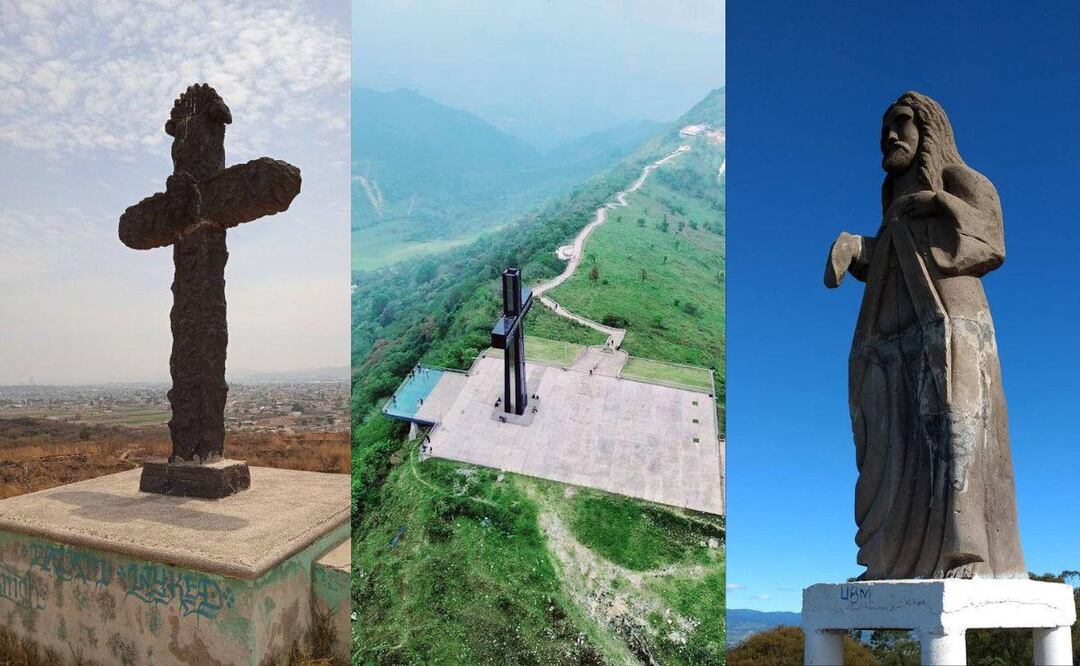 En los cerros de Puebla hay impresionantes cruces | Foto: Redes sociales
