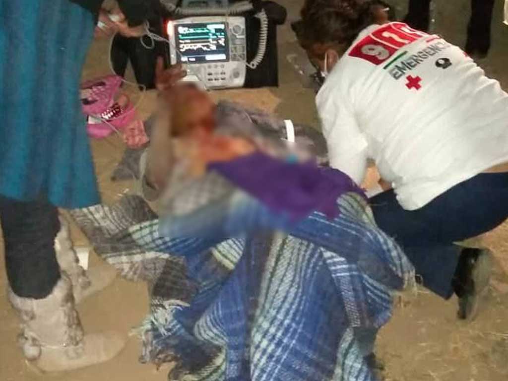 Balean a familia en Amozoc por supuesto robo