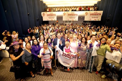 Mujeres refrendan apoyo a Sheinbaum y establecen alianza con Alejandro Armenta