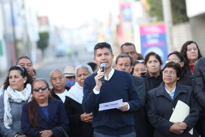 Ayuntamiento inaugura rehabilitación de la calle 13 de mayo en Granjas de Puebla