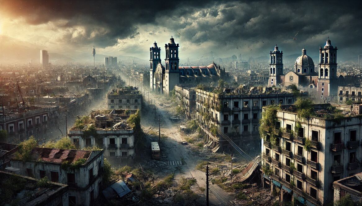 En Puebla hay lugares abandonados que dan vibras apocalípticas | Foto: Chagpt para El Universal Puebla