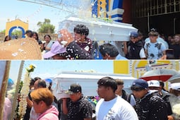 Familiares y amigos despiden los restos de los 4 jóvenes que volcaron en Coronango
