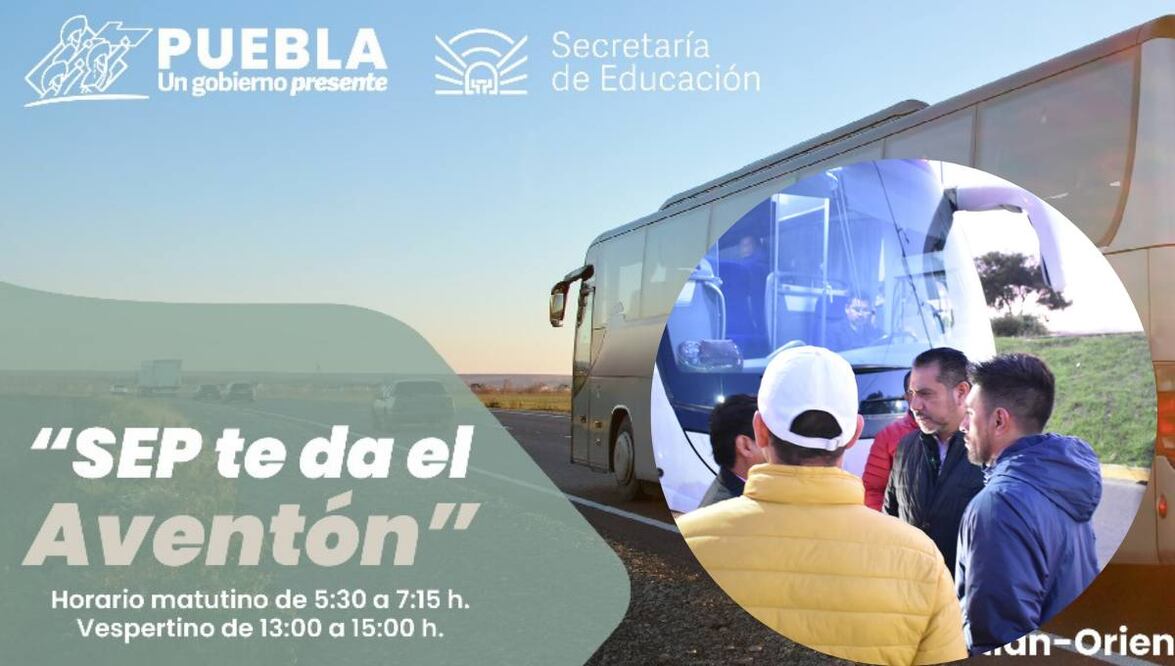 La SEP Puebla ofrece transporte a maestros | Foto: SEP / Especial