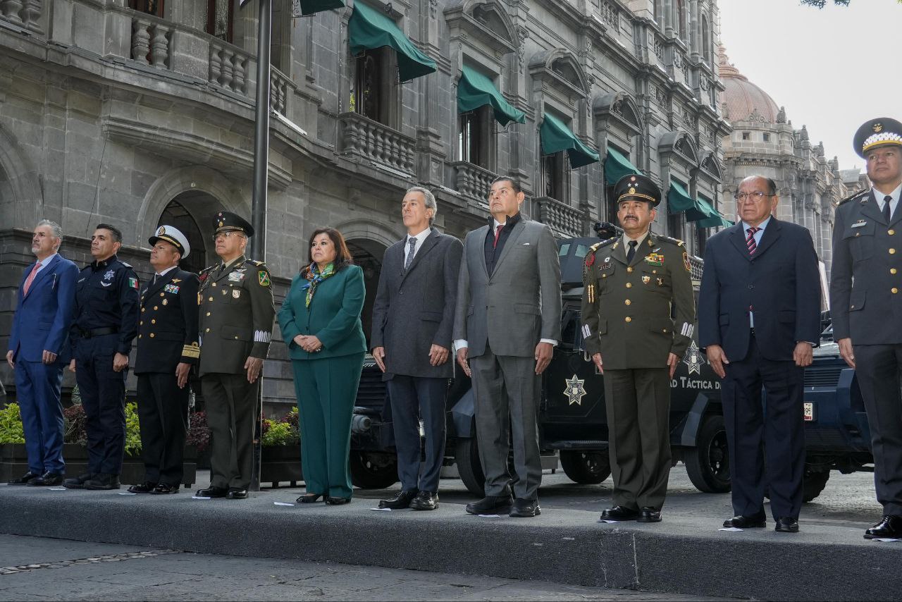 Ceremonia de Conmemoración del 494 Aniversario de la Fundación de la Ciudad de Puebla | Foto: Ayuntamiento de Puebla
