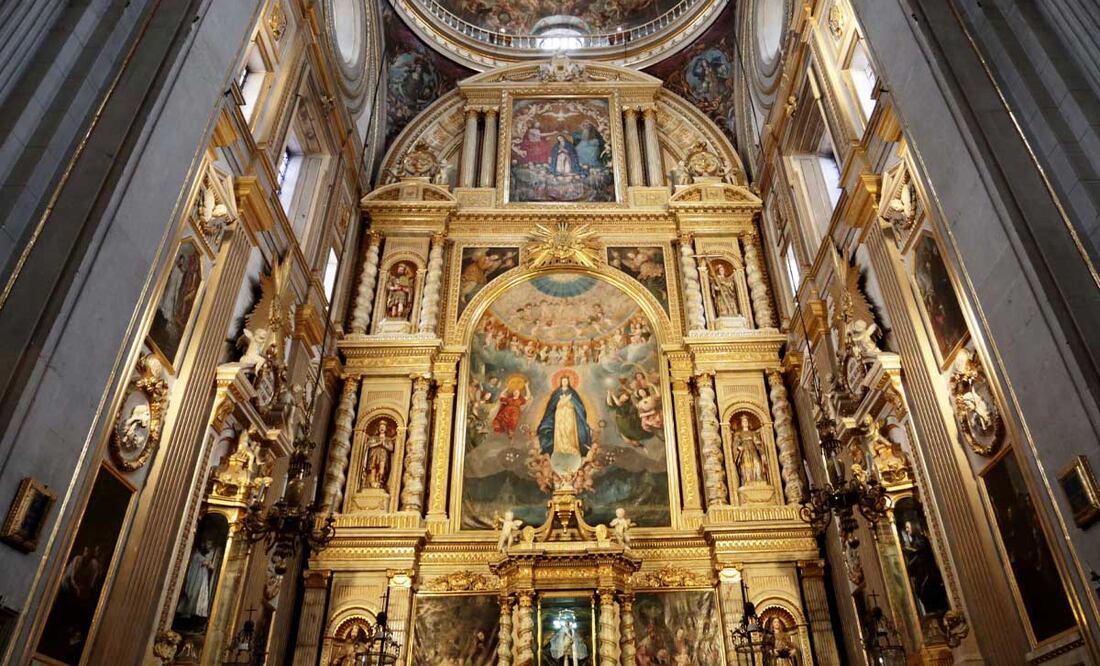 Puebla tiene un gran acervo de arte sacro y algunas de sus piezas han llegado de manera ilegal a casas de subasta | foto: agencia Es Imagen para El Universal Puebla