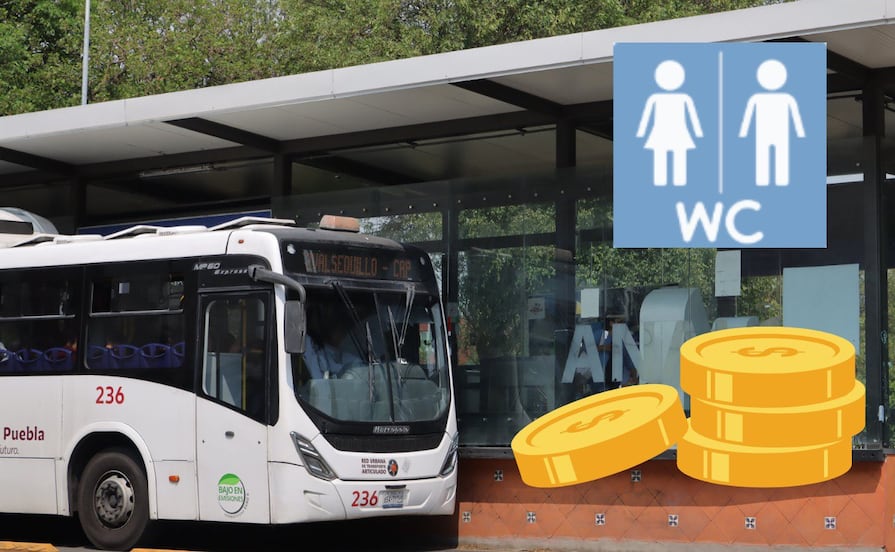 Esto costará usar los nuevos sanitarios en paraderos de la RUTA Puebla