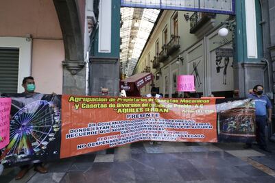 Propietarios y trabajadores de juegos mecánicos exigen reapertura