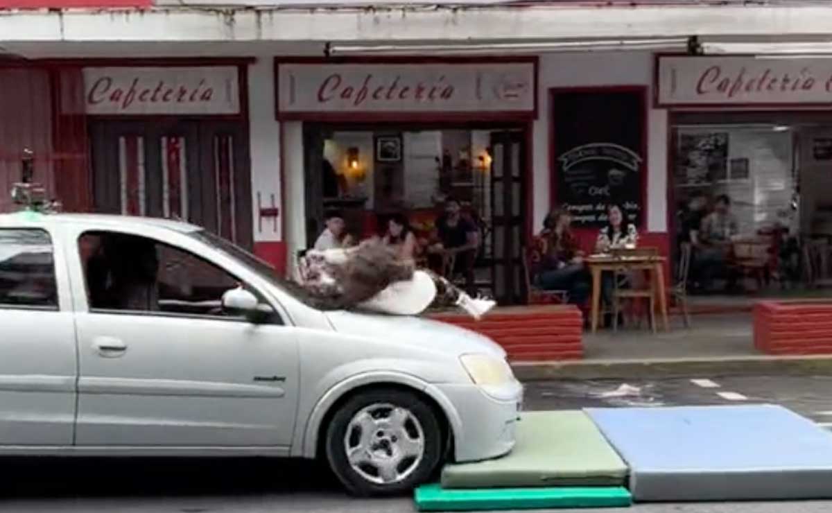 Critican en TikTok a Televisa por usar una menor como doble de riesgo