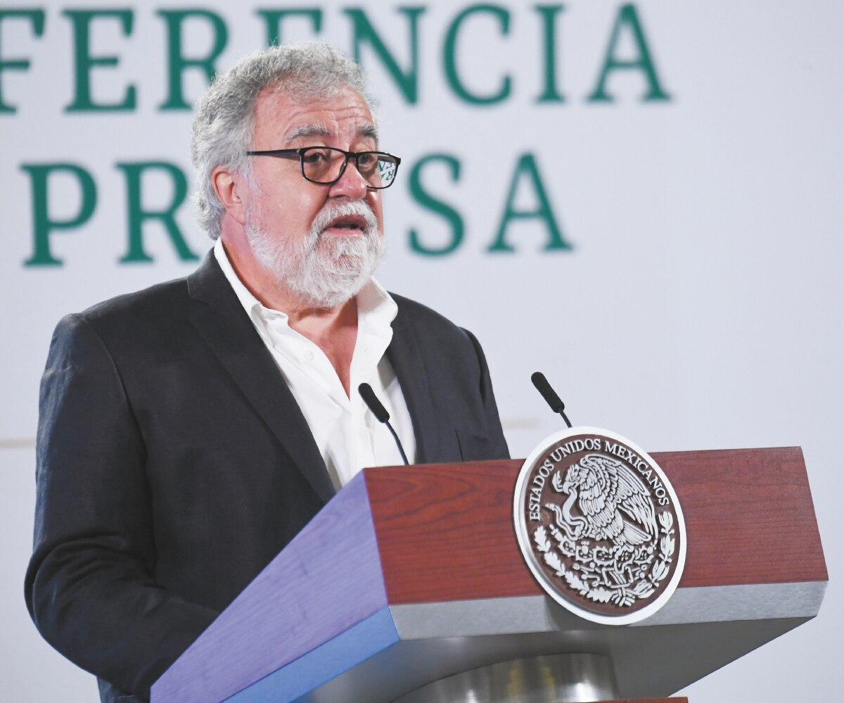 El subsecretario Alejandro Encinas, en Palacio Nacional. Foto: HUGO GARCÍA EL UNIVERSAL