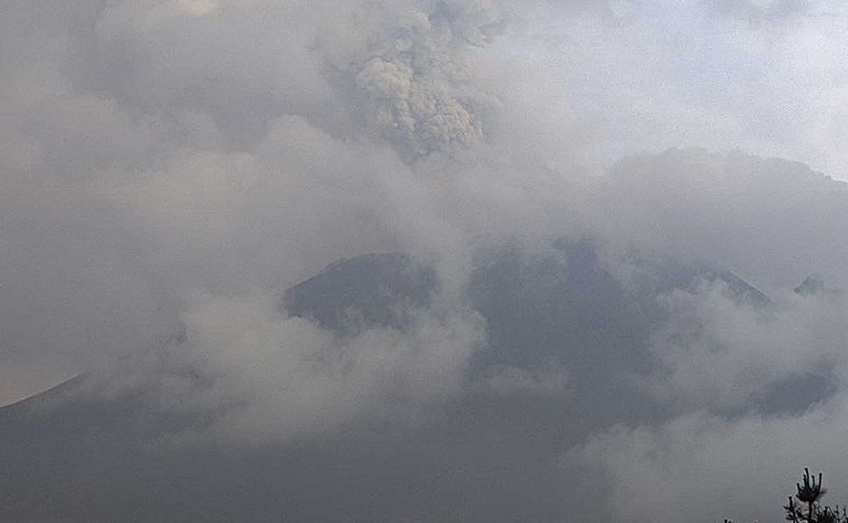 El satélite Terra detectó una anomalía en el volcán Popocatépetl | foto: Twiter SkyAlert