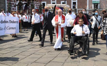 Así fue la Procesión de Viernes Santo en Puebla tras 2 años de ausencia