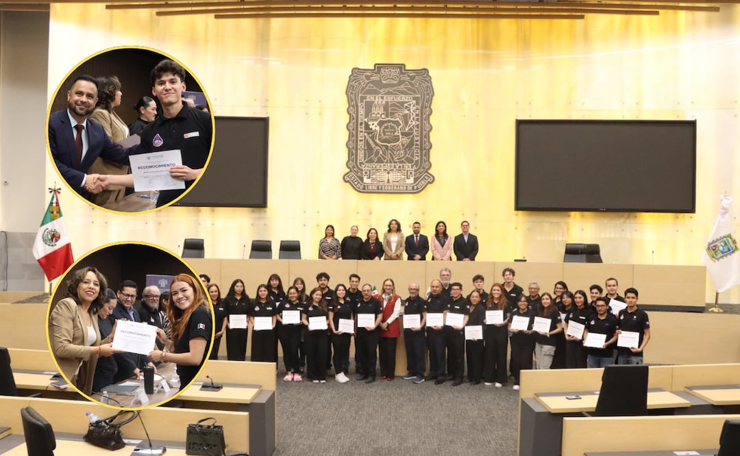 En la ceremonia estuvieron presentes la secretaria de Ciencia, Humanidades, Tecnología e Innovación, Miriam Aquino Mena, las y los galardonados, así como las y los diputados integrantes del Comité de Tecnología, Innovación y Sostenibilidad | Foto: Congreso del Estado