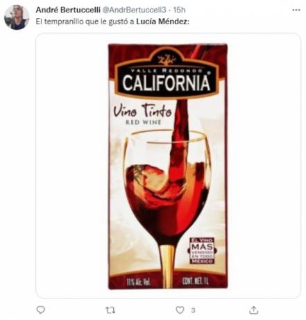 Lucía Méndez confunde el vino tempranillo con un momento del día