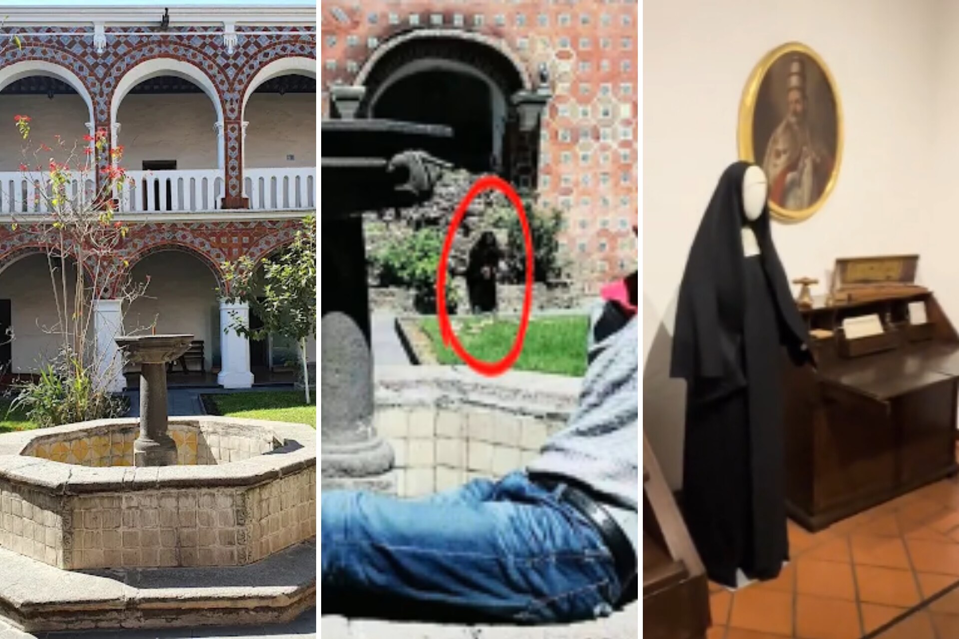 FOTO: Captan a extraña monja en el exconvento de Santa Mónica