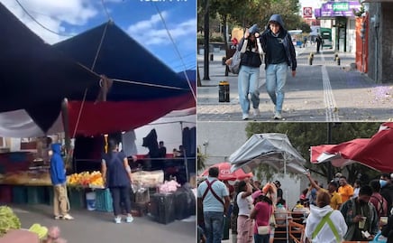 Fuertes vientos golpean a Puebla: caen lonas, un domo y otros objetos