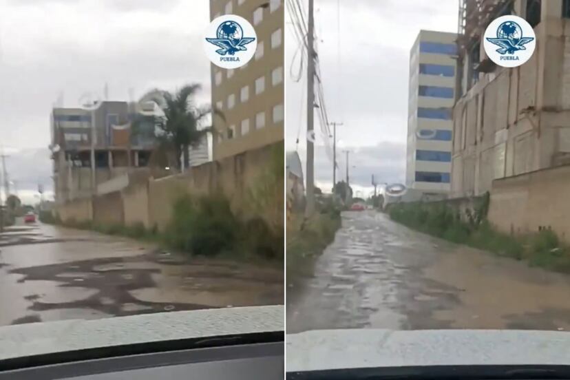 VIDEO Así luce la avenida del Jagüey en Ciudad Judicial de San Andrés Cholula