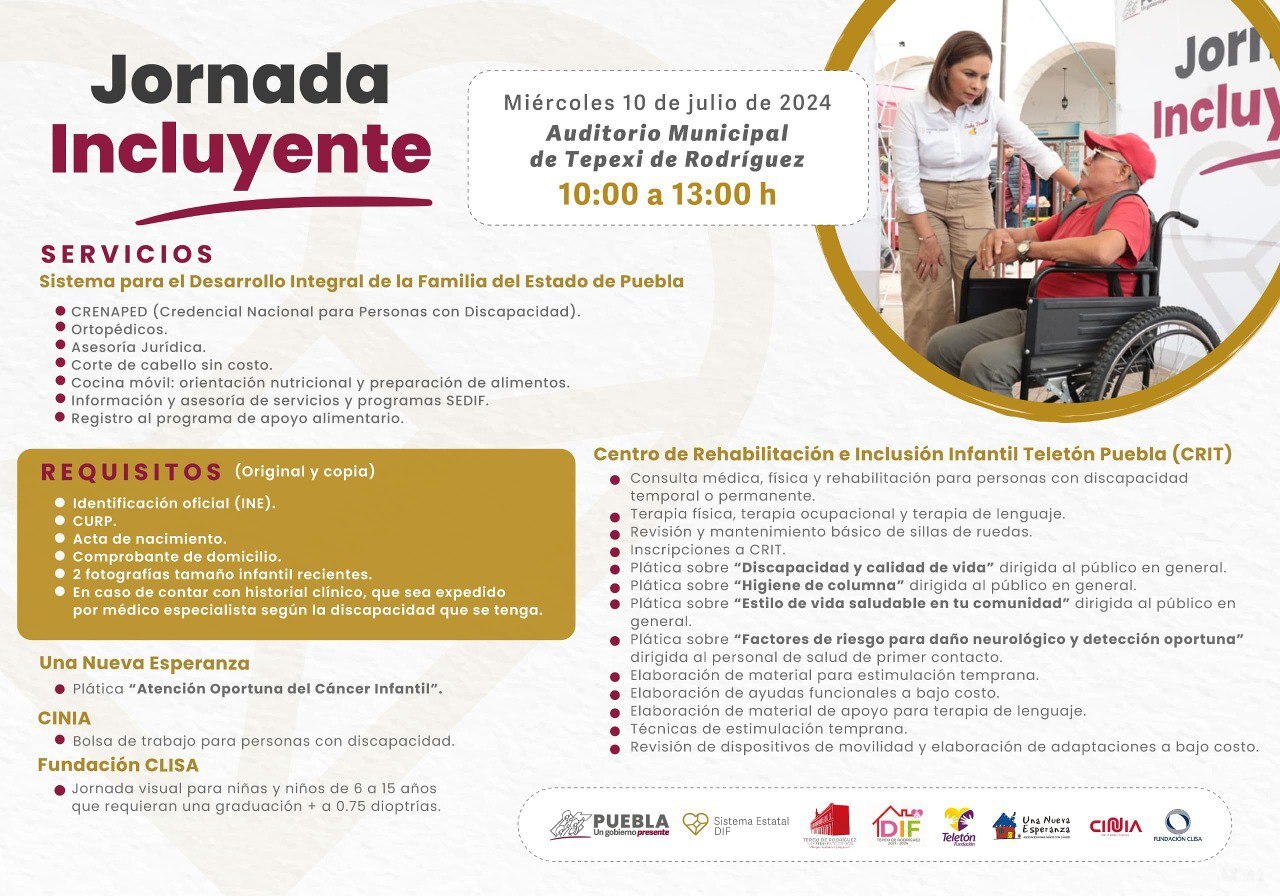 Gaby Bonilla encabezará la próxima Jornada Incluyente el miércoles 10 de julio  |Foto SEDIF