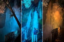 Conoce la cascada de Puebla que se ilumina de colores por las noches