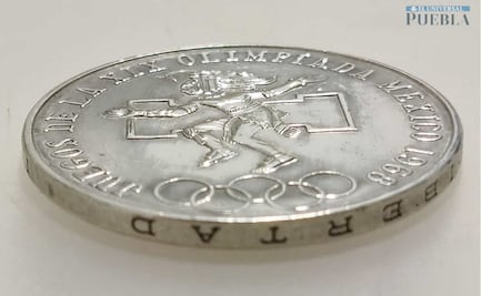 La moneda de las Olimpiadas de México 68: Esto vale a 54 años de su acuñación