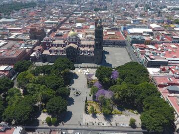 Descubren túneles en zócalo de Puebla