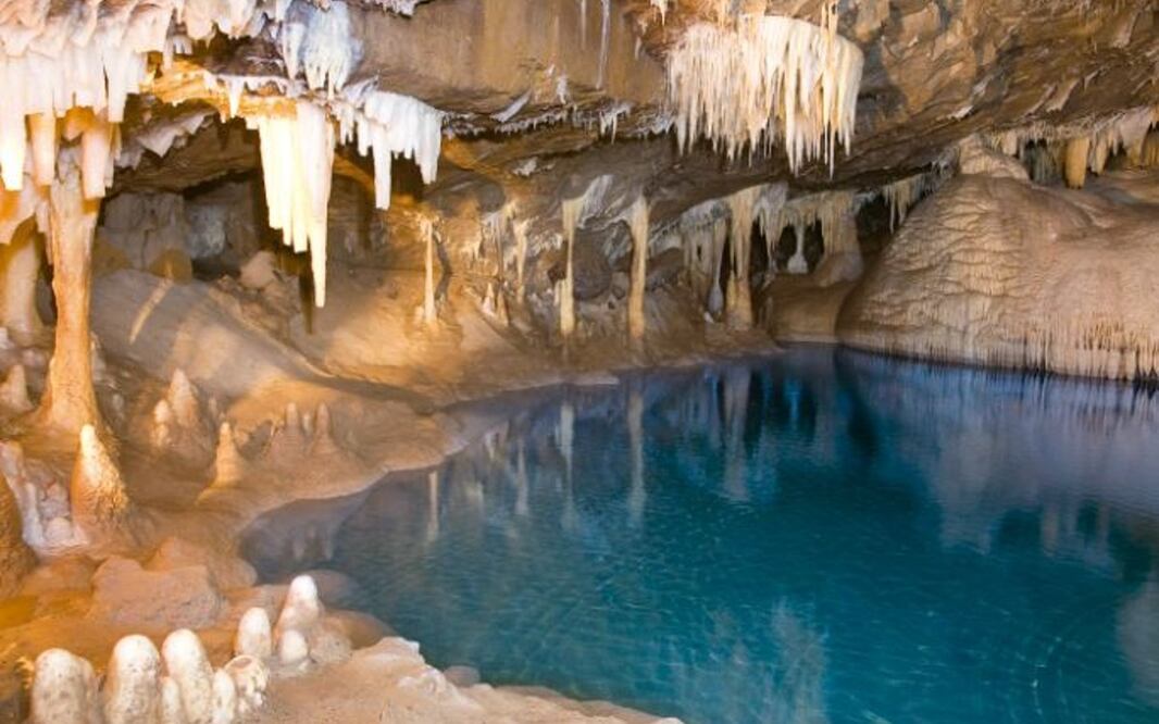 Grutas Karmidas. Foto: Secretaría de Turismo