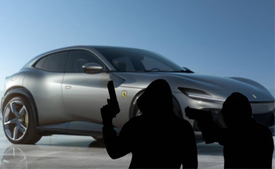 Roban lujoso Ferrari Purosangue y lo encuentran en el Triángulo Rojo