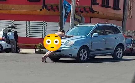 ¿Qué le pasó al encuerado del Shanghai? Una sexoservidora intentó robarle la camioneta
