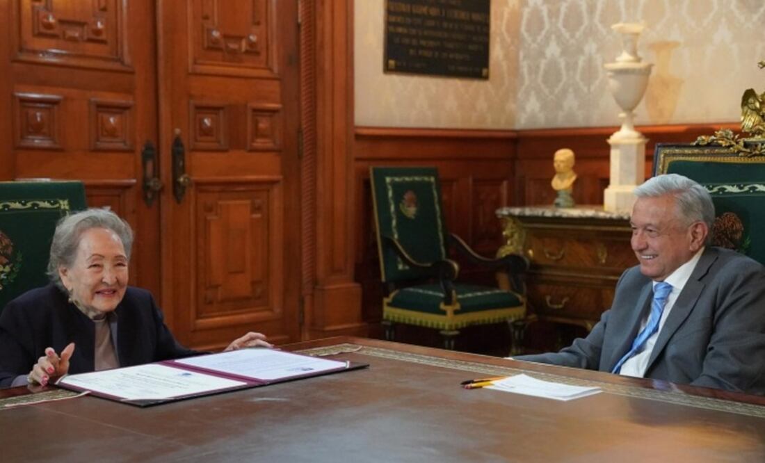 El presidente Andrés Manuel López Obrador entregó el reconocimiento de la UNESCO / Foto: Presidencia