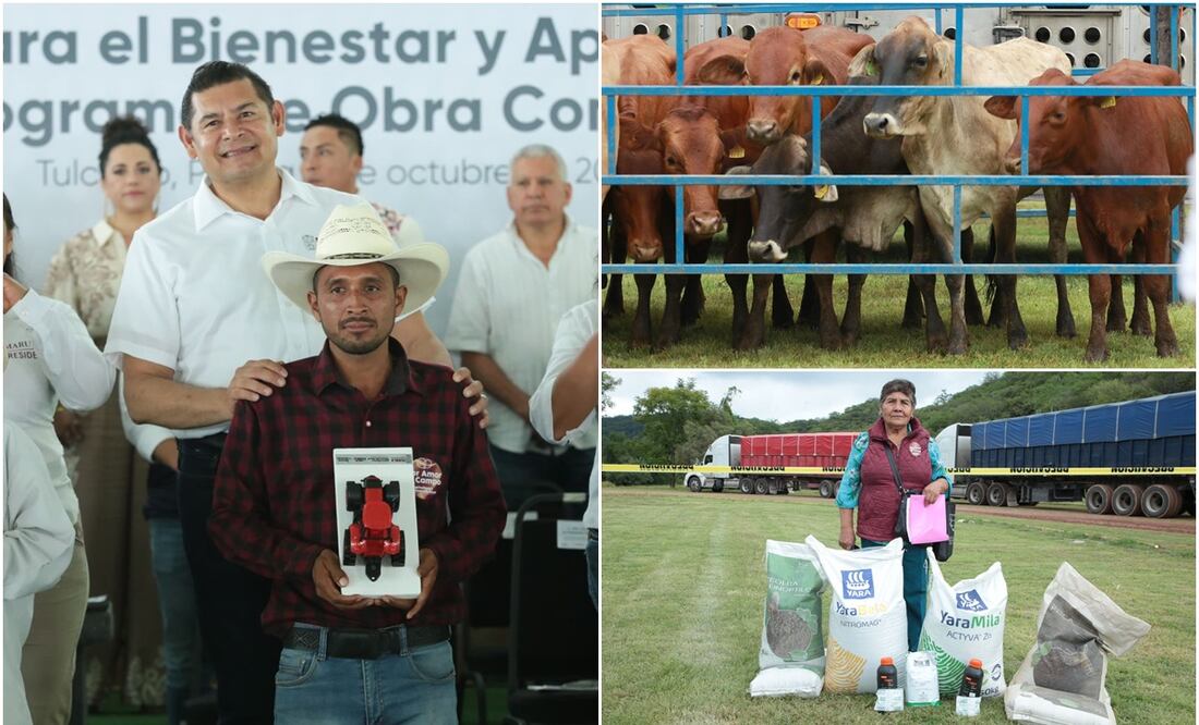 En la microrregión 23 de Acatlán de Osorio, las y los productores y campesinos recibieron más de mil 800 apoyos | Foto: Gobierno del Estado