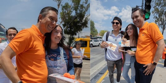 Rafael Cañedo convive con estudiantes de la BUAP a las afueras de CU