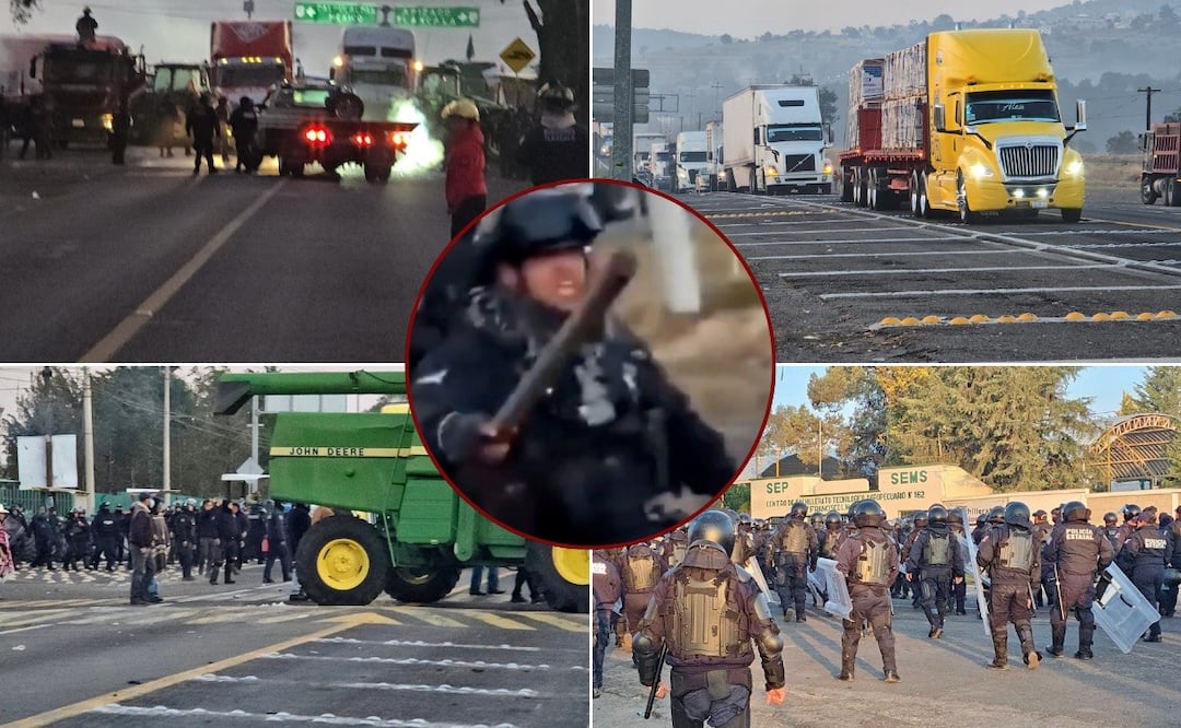 El gobierno de Tlaxcala dispersó el bloqueo de transportistas este martes 7 de abril | Foto: EsImagen