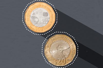 Por qué las monedas conmemorativas de 20 pesos tienen 12 lados