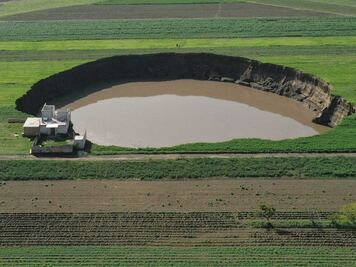 ​Socavón de Puebla cumple medio año, está en el olvido