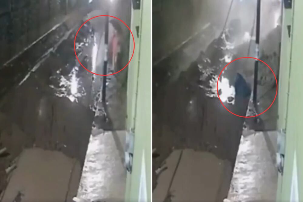 Una barda colapsó sobre una adulta mayor | Foto: Captura de video