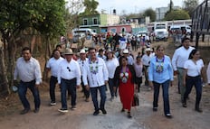 Pável Gaspar recorre la Mixteca poblana para gestionar apoyos