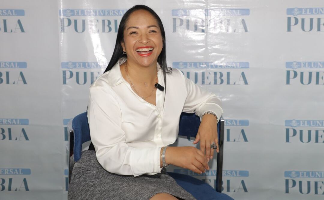Lizeth Sánchez habló con El Universal Puebla sobre sus aspiraciones para gobernar Puebla | Foto: Agencia Es Imagen para El Universal Puebla