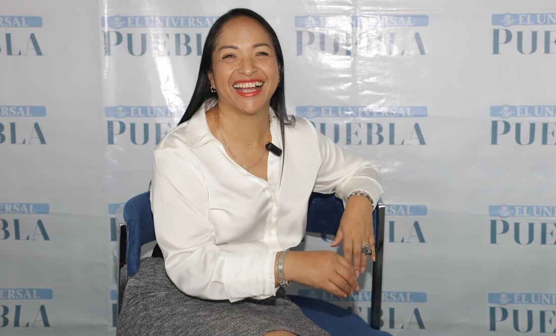 Lizeth Sánchez habló con El Universal Puebla sobre sus aspiraciones para gobernar Puebla | Foto: Agencia Es Imagen para El Universal Puebla