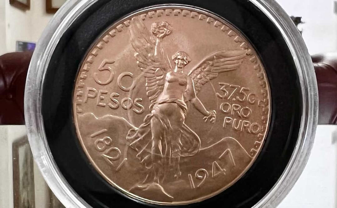 El Centenario de oro tiene un valor nominal de 50 pesos. Foto: HQ Antiguedades