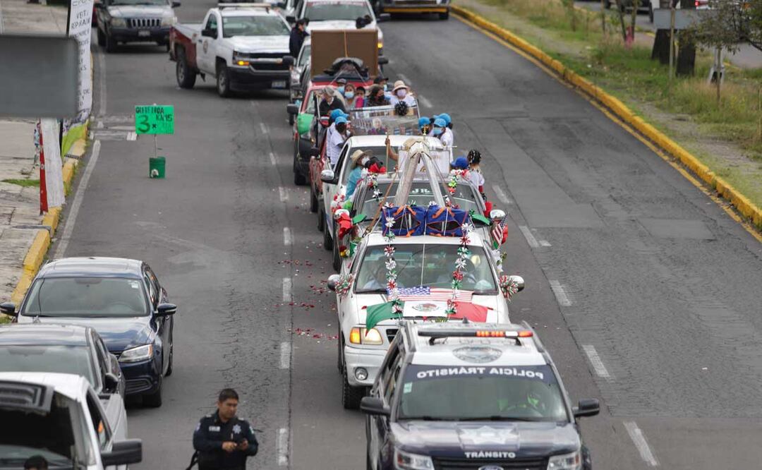 Antorcha Guadalupana | Foto: Agencia Es Imagen para El Universal Puebla