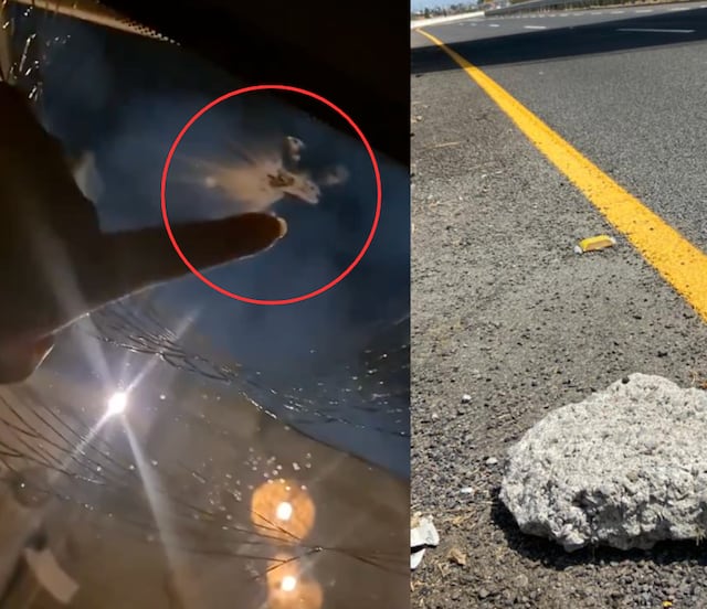 Otra vez denuncian que delincuentes lanzan piedras a los autos en Periférico para asaltarlos