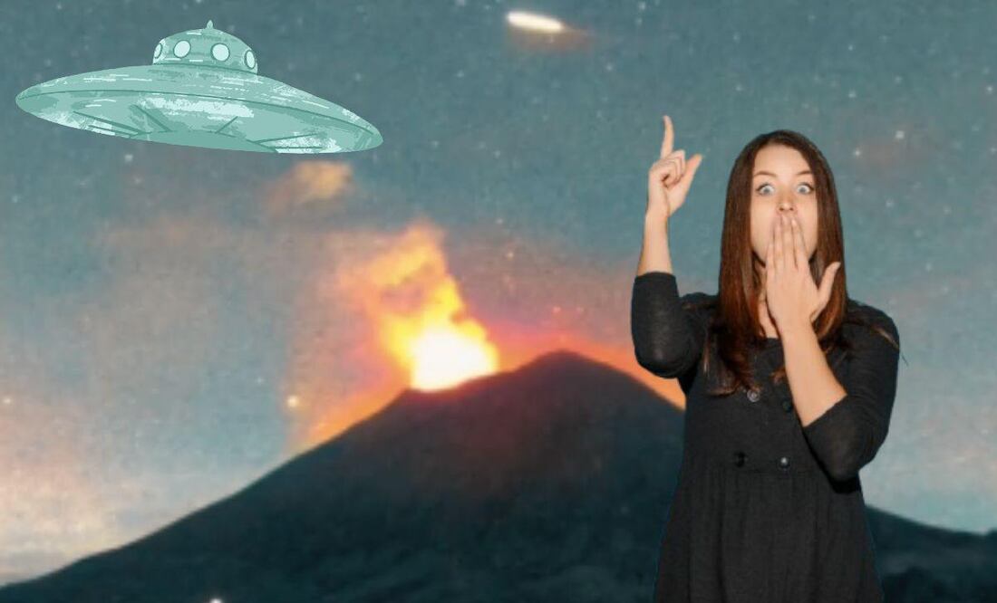 Otra vez aparecen luces cruzando el volcán Popocatépetl | Foto: Canva