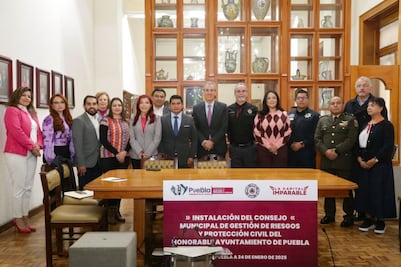 Se instala el Consejo Municipal de Gestión de Riesgos y Protección Civil del Municipio de Puebla