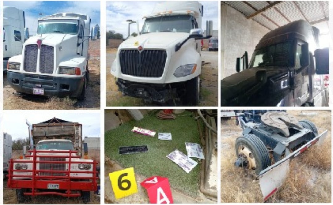 Las unidades y el inmueble, quedaron a disposición del Agente del Ministerio Público | Foto: FGE