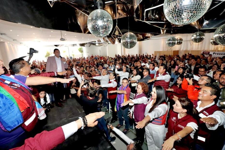 Alejandro Armenta estuvo con simpatizantes en Cholula | Agencia Es Imagen para El Universal Puebla