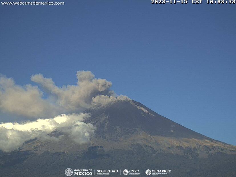 La actividad del volcán Popocatépetl se encuentra dentro de los parámetros del Semáforo en Amarillo Fase 2 | Fotos Especiales para El Universal Puebla