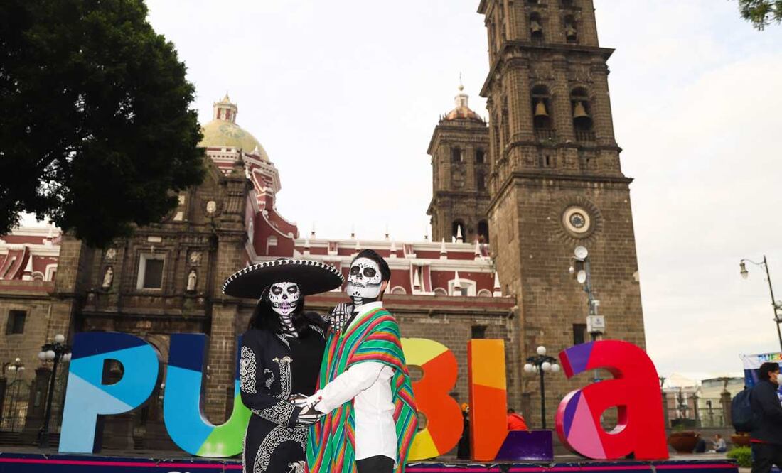 El día de muertos es una de las celebraciones más populares en Puebla | Foto: Agencia Es Imagen para El Universal Puebla